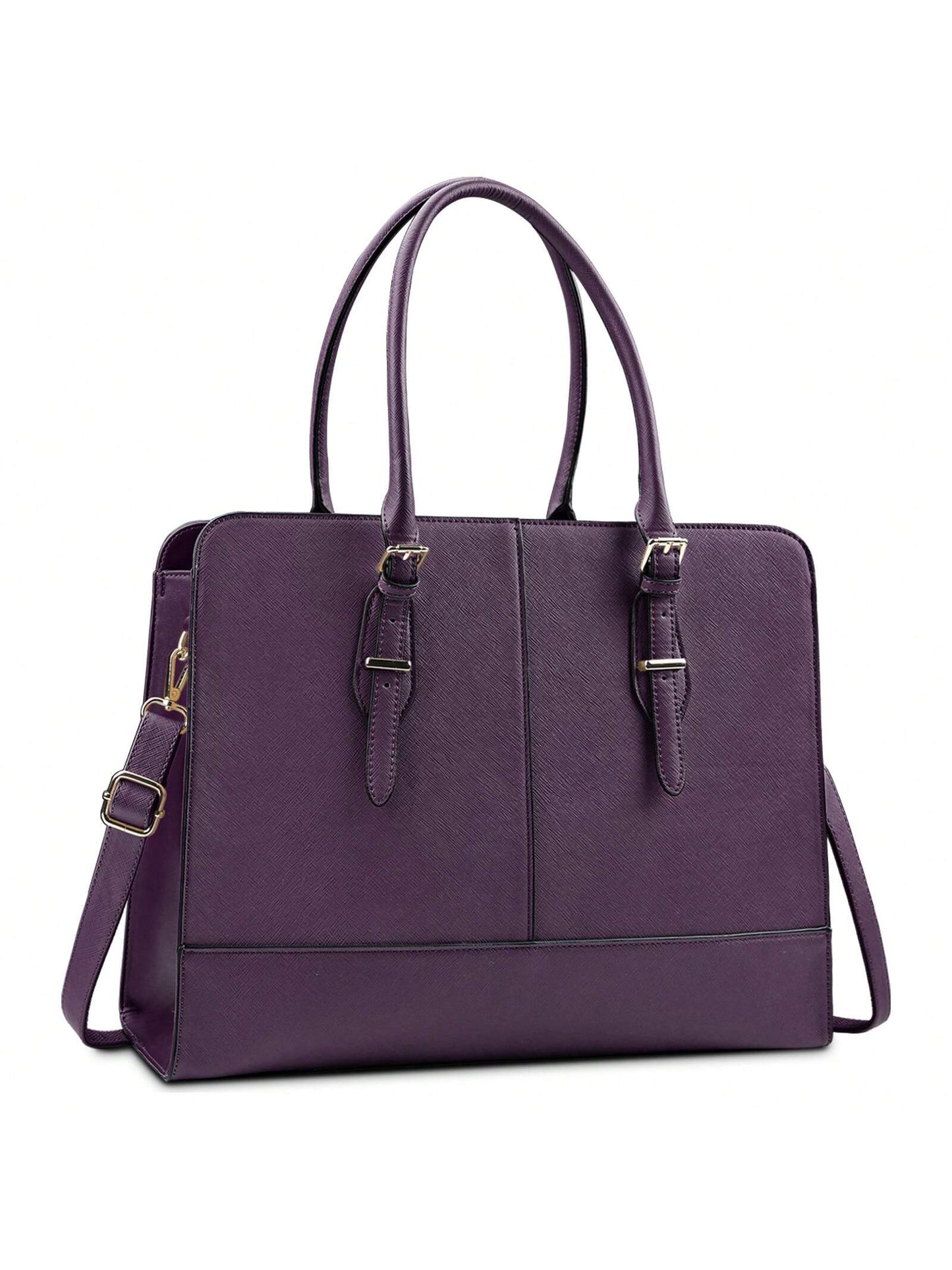 Laptop Bag for Women Leather Work 15.6 Inch Laptop for Computer Bag Waterproof Business Office Professional Large Capacity Handbag Shoulder Bag