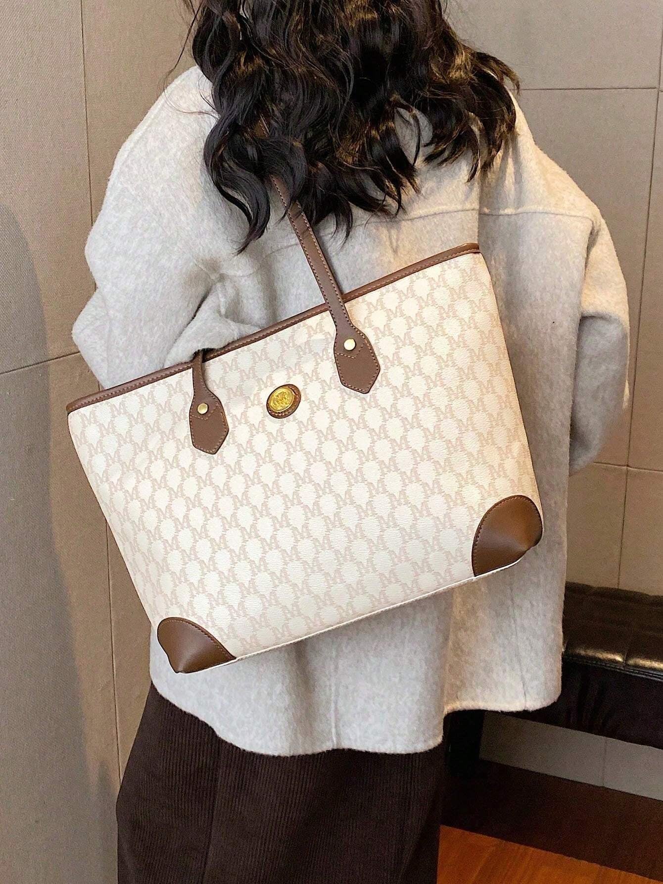 1Pc Bags, Handbags, High-Quality Bags, 2024 New Fashion Versatile Luxury Handbags, Shoulder Bags, Large-Capacity Office Shoulder Bags, Suitable For, Giving Gifts to Girlfriends, Shopping, Dating, Traveling and Playing, Work and Other Scenes.