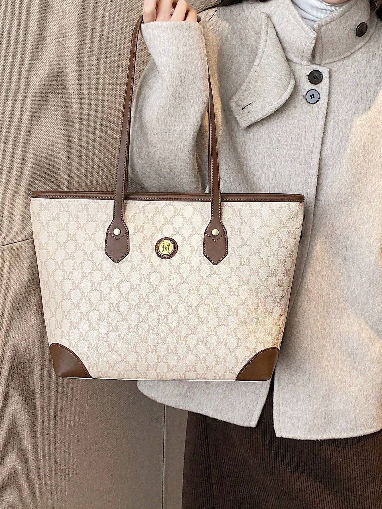 1Pc Bags, Handbags, High-Quality Bags, 2024 New Fashion Versatile Luxury Handbags, Shoulder Bags, Large-Capacity Office Shoulder Bags, Suitable For, Giving Gifts to Girlfriends, Shopping, Dating, Traveling and Playing, Work and Other Scenes.