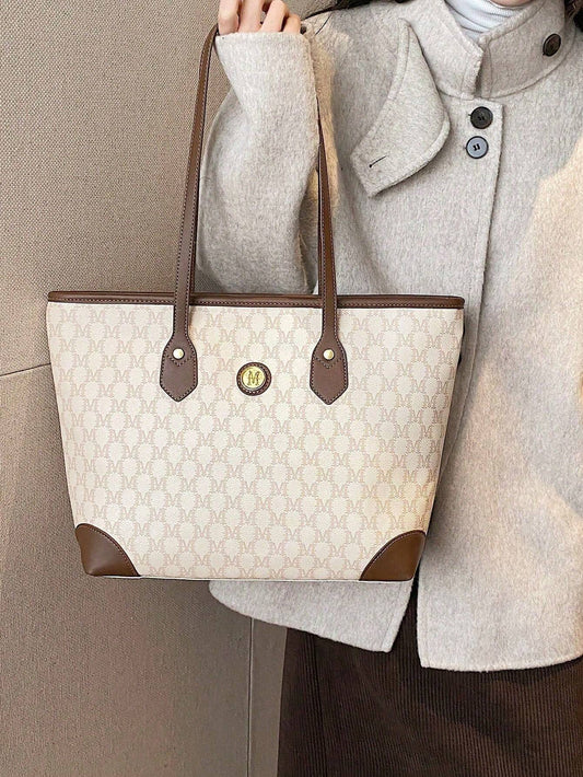 1Pc Bags, Handbags, High-Quality Bags, 2024 New Fashion Versatile Luxury Handbags, Shoulder Bags, Large-Capacity Office Shoulder Bags, Suitable For, Giving Gifts to Girlfriends, Shopping, Dating, Traveling and Playing, Work and Other Scenes.