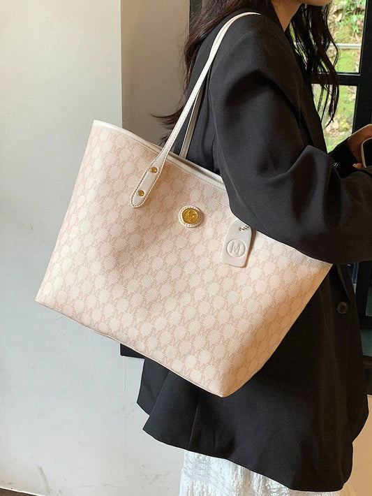 1Pc Bags, Handbags, High-Quality Bags, 2024 New Fashion Versatile Luxury Handbags, Shoulder Bags, Large-Capacity Office Shoulder Bags, Suitable For, Giving Gifts to Girlfriends, Shopping, Dating, Traveling and Playing, Work and Other Scenes., Eye-Catching Work Bags for Women