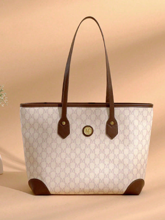 1Pc Bags, Handbags, High-Quality Bags, 2024 New Fashion Versatile Luxury Handbags, Shoulder Bags, Large-Capacity Office Shoulder Bags, Suitable For, Giving Gifts to Girlfriends, Shopping, Dating, Traveling and Playing, Work and Other Scenes.