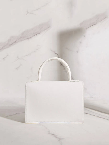 Mini Studded & Chain Decor Square Bag