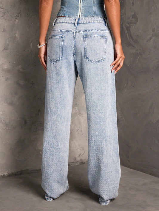 BAE BAE Women'S Low Waist Embellished Slim Straight Leg Jeans, New Years Eve Outfit,Glitter Pants,Christmas Party Women Pants,Sequin Pants,Holiday Pants,Baggy Women Jeans,Glitter Baggy Jeans,Glitter Pants