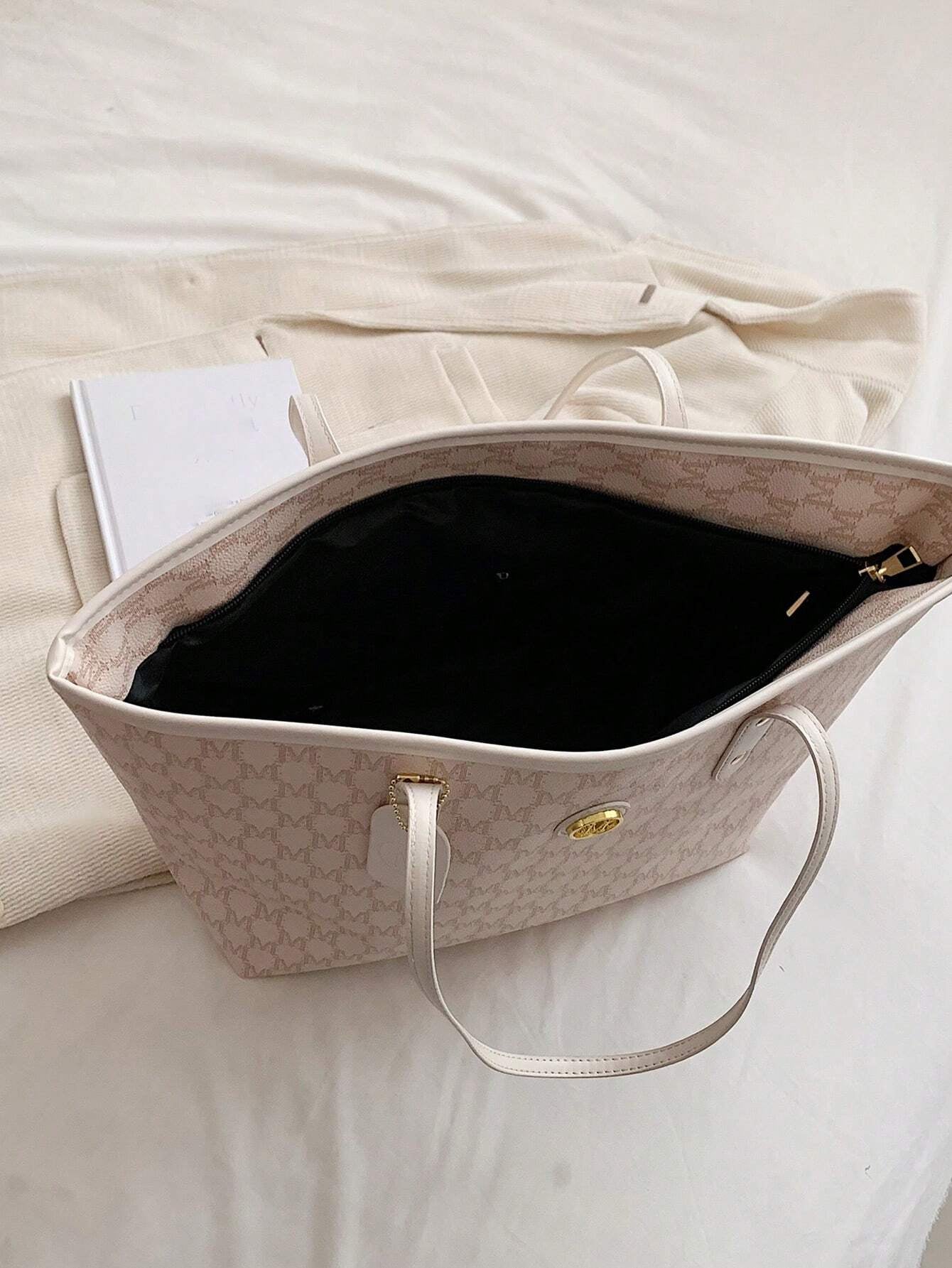 1Pc Bags, Handbags, High-Quality Bags, 2024 New Fashion Versatile Luxury Handbags, Shoulder Bags, Large-Capacity Office Shoulder Bags, Suitable For, Giving Gifts to Girlfriends, Shopping, Dating, Traveling and Playing, Work and Other Scenes., Eye-Catching Work Bags for Women